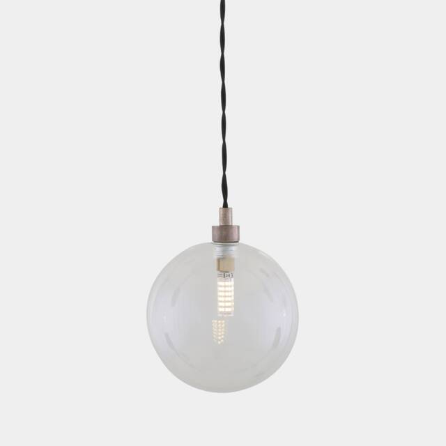Madlin Clear/Frosted Glass Globe Pendant 6 - image 1