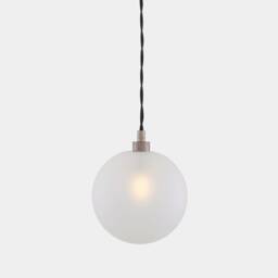 Madlin Clear/Frosted Glass Globe Pendant 6 - thumbnail 2