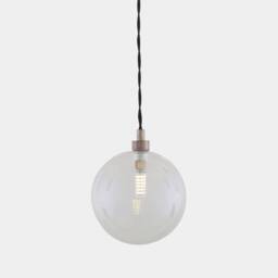 Madlin Clear/Frosted Glass Globe Pendant 6