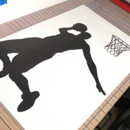 Basketball Player Wall Art Basketball Decal For Wall, Decor, Boys Room, Gift - thumbnail 3