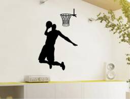Basketball Player Wall Art Basketball Decal For Wall, Decor, Boys Room, Gift