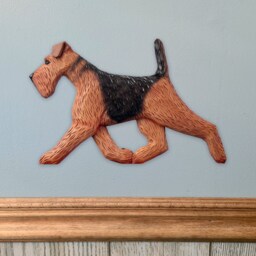 Airedale Terrier Dig - Dog in Gait Wall Art - thumbnail 2