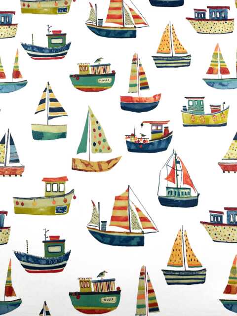 Cushion Covers Lampshades Sailing Fishing Boat Boys Rooms - image 1