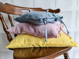 Buckwheat Hulls Linen Pillow, Pillow With Buckwheat Hulls, Cover Case - thumbnail 1