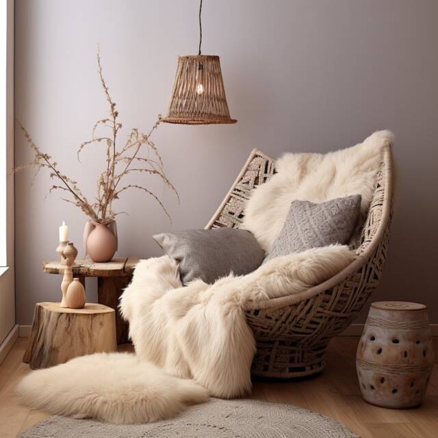 Sheepskin Rug Lambskin Throw, Cream Colours Blanket Fur Home Decor - image 1