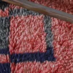 Handmade Abstract Berber Wool Rug Moroccan Artisanal Carpet - 7, 5x5 Ft - thumbnail 3