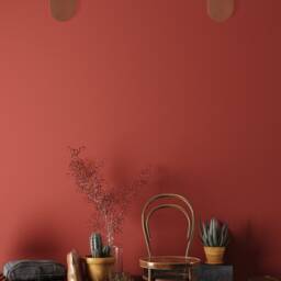 Terracotta Ceramic Wall Sconce Modern Japandi Handmade Lamp - thumbnail 2