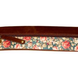 Elegant Rose Pen Case Leather Pencil Roses Leather Fabric - thumbnail 4