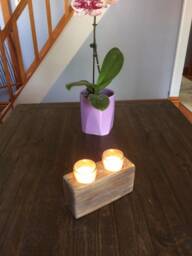 Wood Candleholder