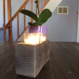 Wood Candleholder - thumbnail 3