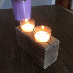 Wood Candleholder - thumbnail 4