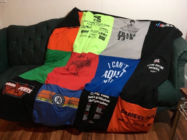 Keepsake Tshirt Quilt, Upcycled Memory Blanket, Custom Throw - image 1