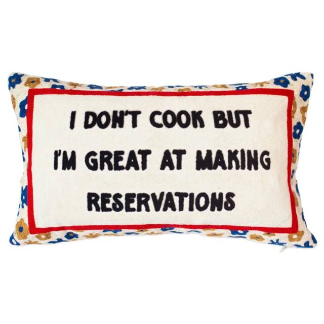 I Don't Cook Needlepoint Cushion - image 1