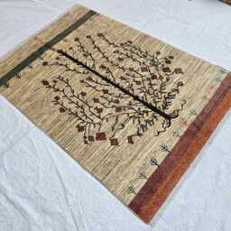 4??6Ft Tree Of Life Handmade Rug - Afghan Wool Geometric Carpet Bohemian - thumbnail 4