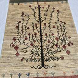 4??6Ft Tree Of Life Handmade Rug - Afghan Wool Geometric Carpet Bohemian - thumbnail 3