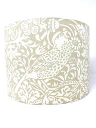 William Morris Lamp Shade, Strawberry Thief Cream Beige, For Standard Lamps Or Ceiling Lights