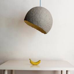 Industrial Lighting From Paper Mache, Light For Loft, Mache Lamp Kitchen Island - Globe - thumbnail 1