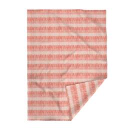 Coral Stripes Throw Blanket - Painterly Blush & Modern Feminine Girls Room By Juliaschumacher - thumbnail 2