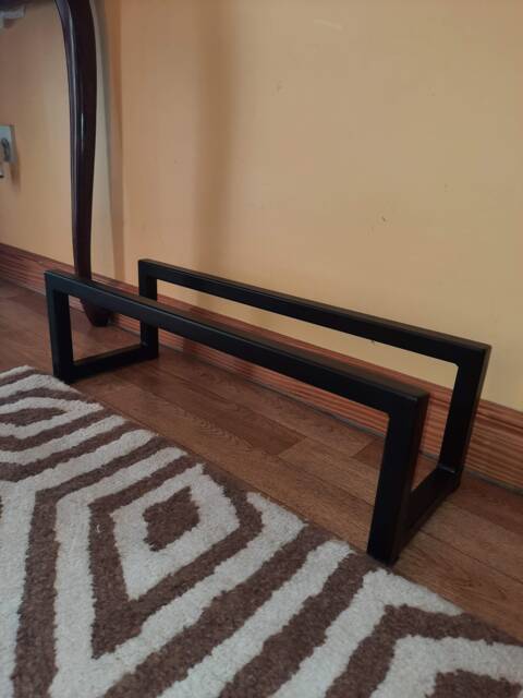 Shoe Rack Metal Steel Hallway Storage Minimalistic Loft Home Entryway Rsh - image 1
