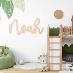 Personalised Wooden Name Sign - Wall Lettering Custom Nursery Playroom Decor Children's Bedroom Art Bedroom/Nursery - thumbnail 2