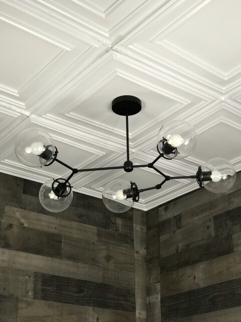 Aurelio Modern 5 Light 6In Globe Sputnik Mid Century Industrial Chandelier - image 1