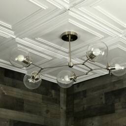 Aurelio Modern 5 Light 6In Globe Sputnik Mid Century Industrial Chandelier - thumbnail 3
