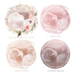 Framed Watercolour Baby Scan Print Art, Frame, Shower Gift, Ultrasound Photo, Mothers Day Gift From Bump - thumbnail 3