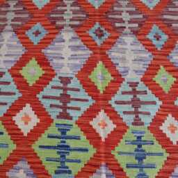 7x9 Afghan Flatweave Area Rug, Chubi Tribal Kilim Brand New Kilim, Maimana Oriental Turkmen Rug For Bedroom, Livingroom - thumbnail 3