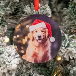 Any Photo Personalised Acrylic Bauble Christmas Tree Ornament - thumbnail 1