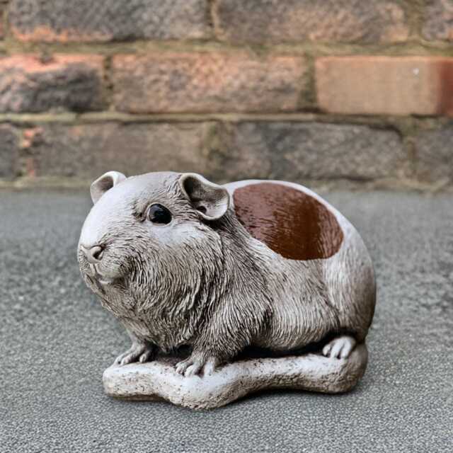 Garden Guinea Pig Sculpture Cute Concrete Animal Ornament Stone Pet Figurine Outdoor Memorial Cement Farmhouse Statue Lover Gift - image 1