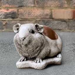 Garden Guinea Pig Sculpture Cute Concrete Animal Ornament Stone Pet Figurine Outdoor Memorial Cement Farmhouse Statue Lover Gift - thumbnail 3