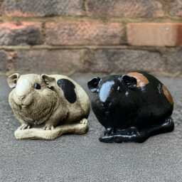 Garden Guinea Pig Sculpture Cute Concrete Animal Ornament Stone Pet Figurine Outdoor Memorial Cement Farmhouse Statue Lover Gift - thumbnail 4