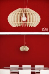 Tokyo Lamp Cnc Laser Cut Wood Pendant Light - Digital Download - thumbnail 1