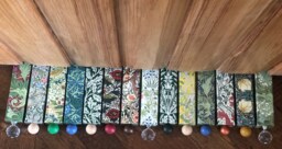 William Morris Door Stop Wedge Art Nouveau Design - Recycled Hardwood