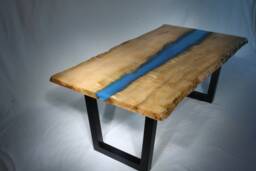 Live Edge Curly Maple River Table - thumbnail 1
