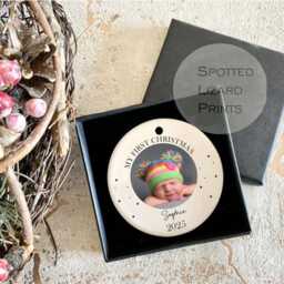 Personalised Christmas Bauble - First Baby Xmas Ornament Custom Name Tree - thumbnail 3
