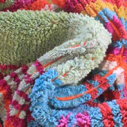 Custom Fabulous Azilal Rug, Authentic Moroccan Rug, Abstract Multicolored Carpet, Handmade Bohemian Rug - thumbnail 4