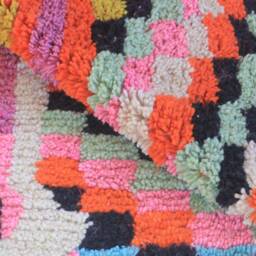 Custom Fabulous Azilal Rug, Authentic Moroccan Rug, Abstract Multicolored Carpet, Handmade Bohemian Rug - thumbnail 2