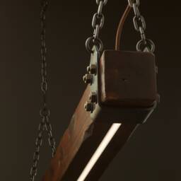 Timber Beam Led Pendant Light No.1 - Industrial Wood Wooden Ceiling Chandelier Remote Controlled Dimmer