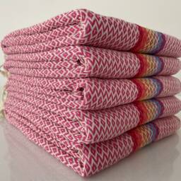Personalized Rainbow Turkish Towel, Bridesmaid Gift, Beach Peshtemal - thumbnail 2