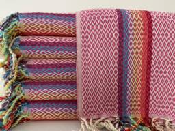 Personalized Rainbow Turkish Towel, Bridesmaid Gift, Beach Peshtemal