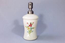 Soap Dispenser, White Ceramic Soap Pump, Lotion Handmade, Retro Vintage Style, Gift For Her, Liquid Dispenser