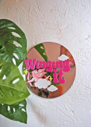Wingin' It Disc Mirror