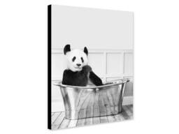 Funny Panda in Bath Print - Bathroom Wall Art, Canvas Or Photo - thumbnail 1