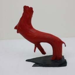 Wooden Sculpture Springbok Figure Art Home Decoration - thumbnail 2