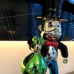Mr Monops Sculpture Chrome Finish, Pop Art Inspired - thumbnail 4