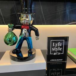 Mr Monops Sculpture Chrome Finish, Pop Art Inspired