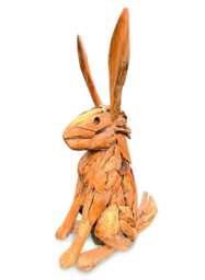 Teak Root Hare Sculpture 80cm High