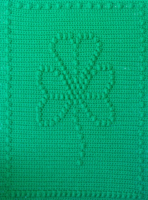 Shamrock Crochet Baby Blanket Pattern - image 1