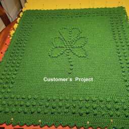 Shamrock Crochet Baby Blanket Pattern - thumbnail 2
